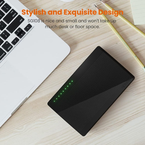 Tenda SG108 100/1000M Desktop Network Switch 8 Port Gigabit Desktop Switch Ethernet Switch LAN Hub(UK Plug)