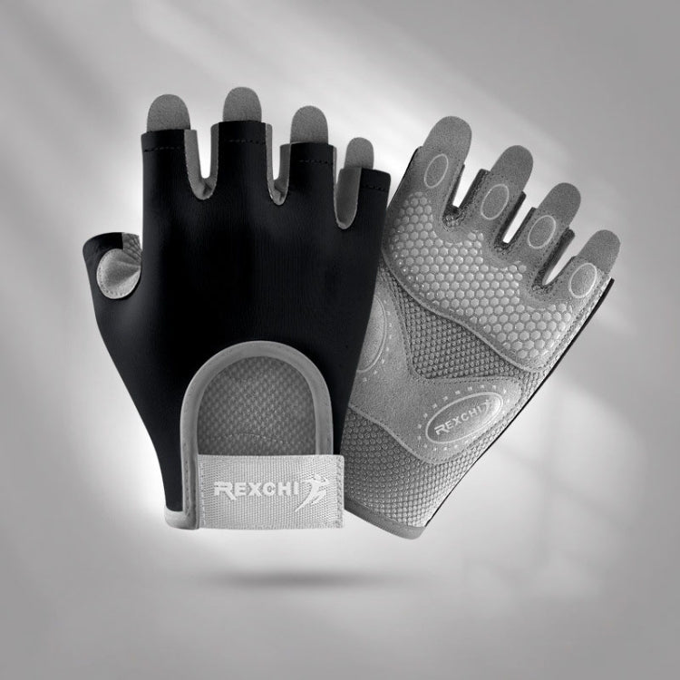 Yoga Sports Gloves Non-slip Shock-absorbing Half-finger Anti-cocoon Gloves, Size: S(Dark Night Black) - Safety Gloves by PMC TechLife | Online Shopping South Africa | PMC TechLife | Buy Now Pay Later Mobicred
