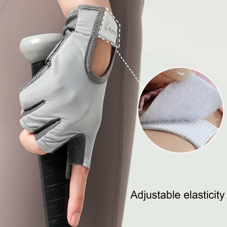 Yoga Sports Gloves Non-slip Shock-absorbing Half-finger Anti-cocoon Gloves, Size: S(Dark Night Black) - Safety Gloves by PMC TechLife | Online Shopping South Africa | PMC TechLife | Buy Now Pay Later Mobicred