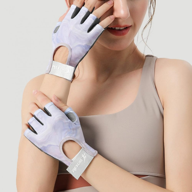 Yoga Sports Gloves Non-slip Shock-absorbing Half-finger Anti-cocoon Gloves, Size: S(Dark Night Black) - Safety Gloves by PMC TechLife | Online Shopping South Africa | PMC TechLife | Buy Now Pay Later Mobicred