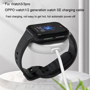 For OPPO Watch 3 Pro Watch USB Port Magnetic Charger Charging Cable(White)