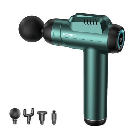 Konka 6 Speed Intelligent Fascia Gauge Muscle Relaxation Massager With 4 Massage Heads(Upgraded Model Green) - free shipping - PMC Jewellery - Order now!
