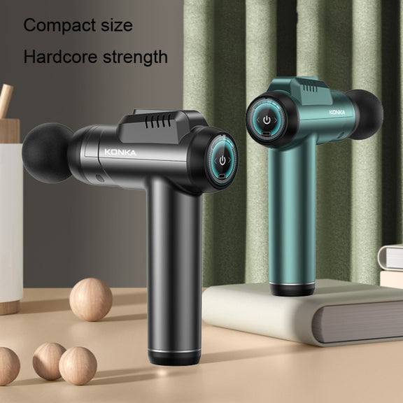Konka 6 Speed Intelligent Fascia Gauge Muscle Relaxation Massager With 4 Massage Heads(Upgraded Model Green)