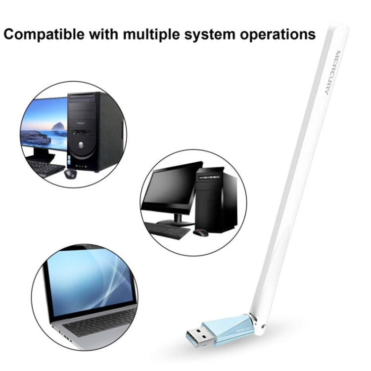 MERCURY MW150UH Mini USB Wireless Network Card Desktop Computer Laptop Wifi Receiver - free shipping - PMC Jewellery - Order now!