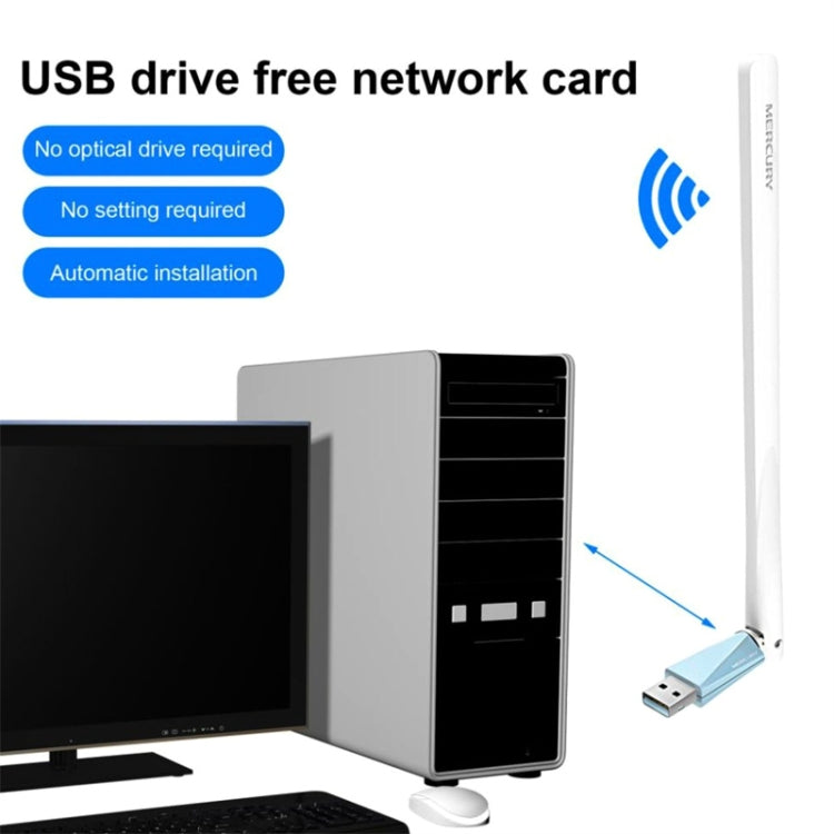 MERCURY MW150UH Mini USB Wireless Network Card Desktop Computer Laptop Wifi Receiver - free shipping - PMC Jewellery - Order now!