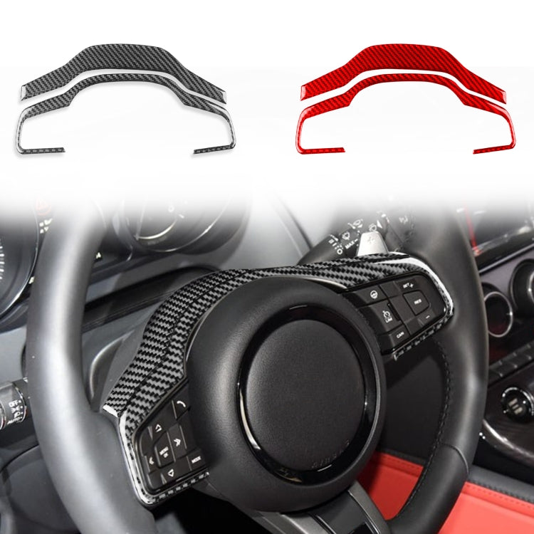 For Jaguar F-TYPE 2013+ Left And Right Drive Universal Steering Wheel Cover Sticker(Black)