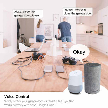 Tuya APP Remote Control WIFI Smart Garage Door Controller, Specification: UK Plug - free shipping - PMC Jewellery - Order now!