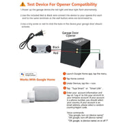 Tuya APP Remote Control WIFI Smart Garage Door Controller, Specification: AU Plug