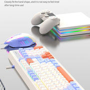 K-Snake Wired E-Sports Keyboard Mouse Mechanical Feel 98 Key Desktop Computer Notebook Keyboard, Style: Keyboard+Mouse (Gray)