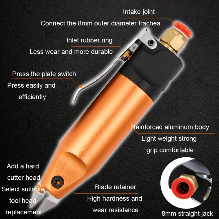 HSD HS-5+S2 Cut Metal Set 2 In 1 Pneumatic Snip Plier Cutting Metal Plastic Model Scissor Tool
