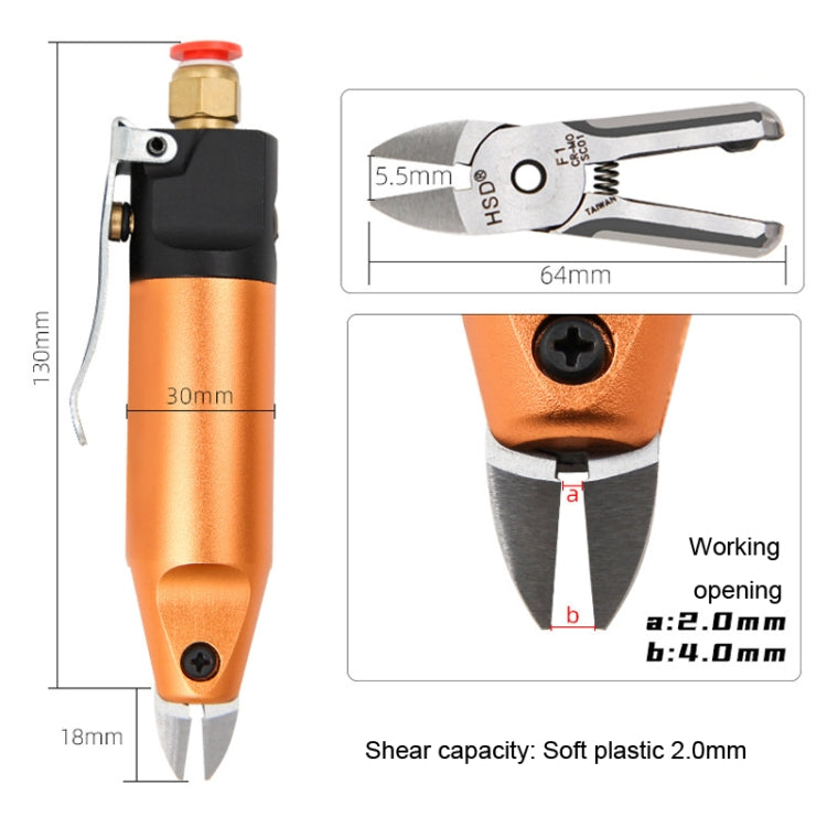 HSD HS-5+F1 Cut Plastic Set 2 In 1 Pneumatic Snip Plier Cutting Metal Plastic Model Scissor Tool - free shipping - PMC Jewellery - Order now!