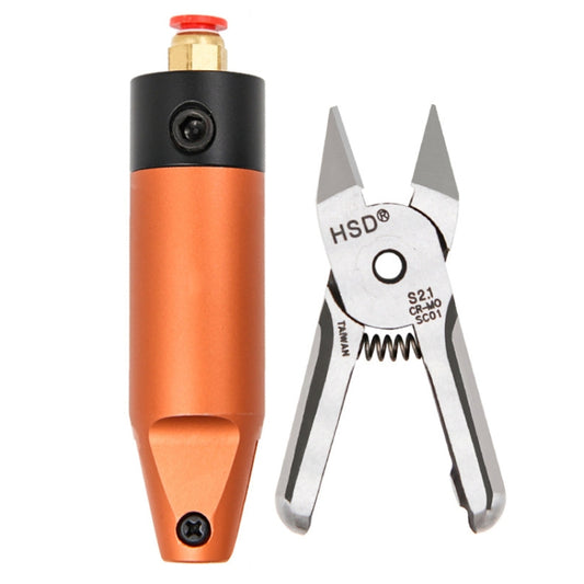 HSD HS-5M+S2.1 Cut Metal Set 2 In 1 Pneumatic Snip Plier Cutting Metal Plastic Model Scissor Tool - free shipping - PMC Jewellery - Order now!
