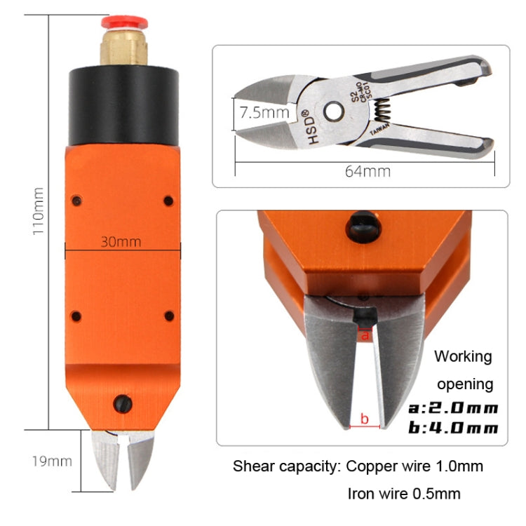 HSD MS-5+S2 Cut Metal Set 2 In 1 Pneumatic Snip Plier Cutting Metal Plastic Model Scissor Tool - free shipping - PMC TechLife - Order now!