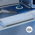 LANGTU LT84 Mechanical Luminous Keyboard, Style: Wired Single-mode Silver Gray Shaft (White) - Wired Keyboard by LANGTU | Online Shopping South Africa | PMC TechLife | Buy Now Pay Later Mobicred