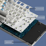 LANGTU LT84 Mechanical Luminous Keyboard, Style: Wireless Tri-Mode RGB Sea-Air Axis Pro (Nightfall)