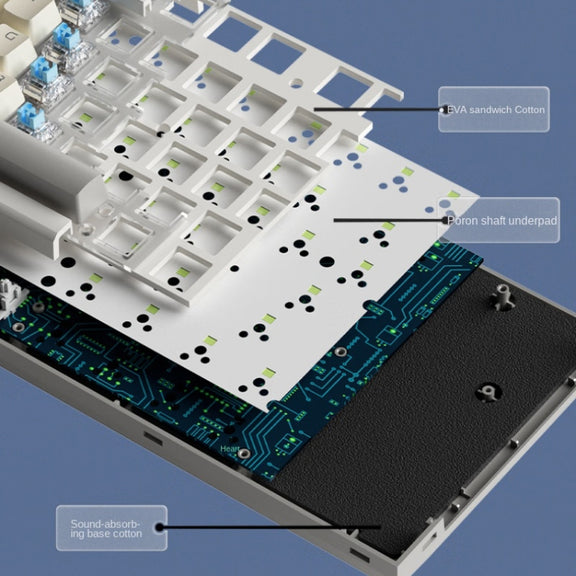LANGTU LT84 Mechanical Luminous Keyboard, Style: Wireless Tri-Mode RGB Sea-Air Axis Pro (Nightfall)