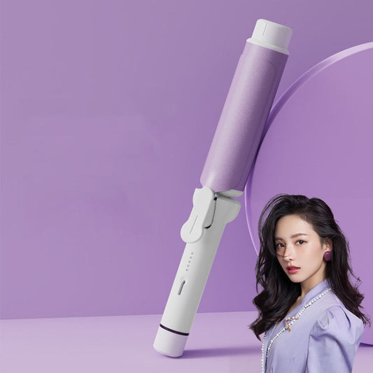 40mm Hair Curler Big Wave Negative Ion Essential Oil Coated Curling Iron,CN Plug(Taro Purple) - Hair Curler by PMC Jewellery | Online Shopping South Africa | PMC Jewellery | Buy Now Pay Later Mobicred