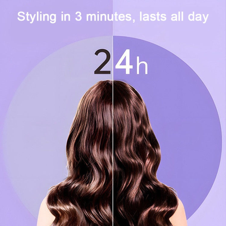 40mm Hair Curler Big Wave Negative Ion Essential Oil Coated Curling Iron,CN Plug(Taro Purple) - Hair Curler by PMC Jewellery | Online Shopping South Africa | PMC Jewellery | Buy Now Pay Later Mobicred