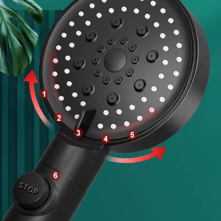 Pressurized Shower Water Heater Handheld Multifunction 6-speed Nozzle, Color: Silver - Shower Head by PMC TechLife | Online Shopping South Africa | PMC TechLife