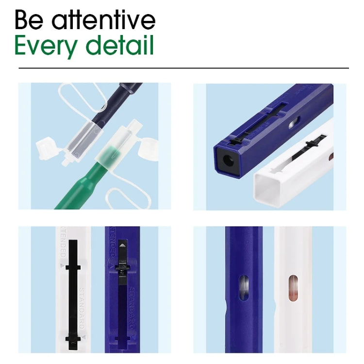 2pcs /Set Fiber Optic Cleaning Pen Endface Cleaner Fiber Optic Cleaning Tool for 1.25mm LC/Mu and 2.5mm SC/ST/FC(SC+LC) - Lan Cable and Tools by PMC TechLife | Online Shopping South Africa | PMC TechLife | Buy Now Pay Later Mobicred