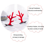 1pair Christmas Hair Accessories Cute Hairpins For Children, Color: Coffee Antler Mink Fur
