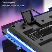K-Snake Mechanical Feel Keyboard Mouse Kit USB Wired 104 Keycaps Computer Keyboard, Style: Keyboard+Mouse (Black Gray)