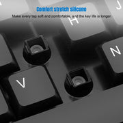 K-Snake WK800 Wireless 2.4G Keyboard Mouse Set Tabletop Computer Notebook Business Office House Use, Color: Black