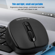 K-Snake WK800 Wireless 2.4G Keyboard Mouse Set Tabletop Computer Notebook Business Office House Use, Color: Black