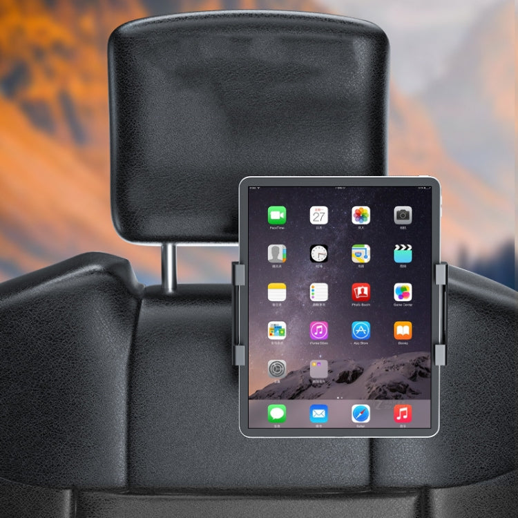 Car Rear Seat Folding Stretchable Headrest Tablet Bracket, Color: Metal Clamp Arm - Car Holders by PMC TechLife | Online Shopping South Africa | PMC TechLife | Buy Now Pay Later Mobicred