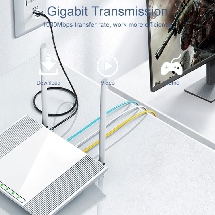 SAMZHE Cat6A Ethernet Cable UTP Network Patch Cable 10m(White)