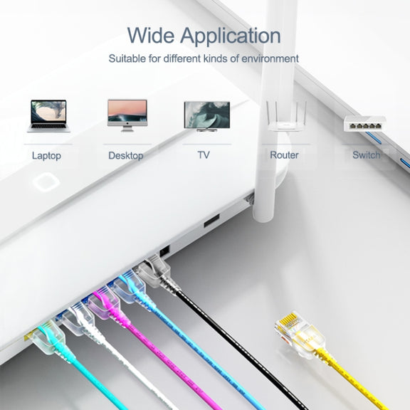 SAMZHE Cat6A Ethernet Cable UTP Network Patch Cable 10m(White)