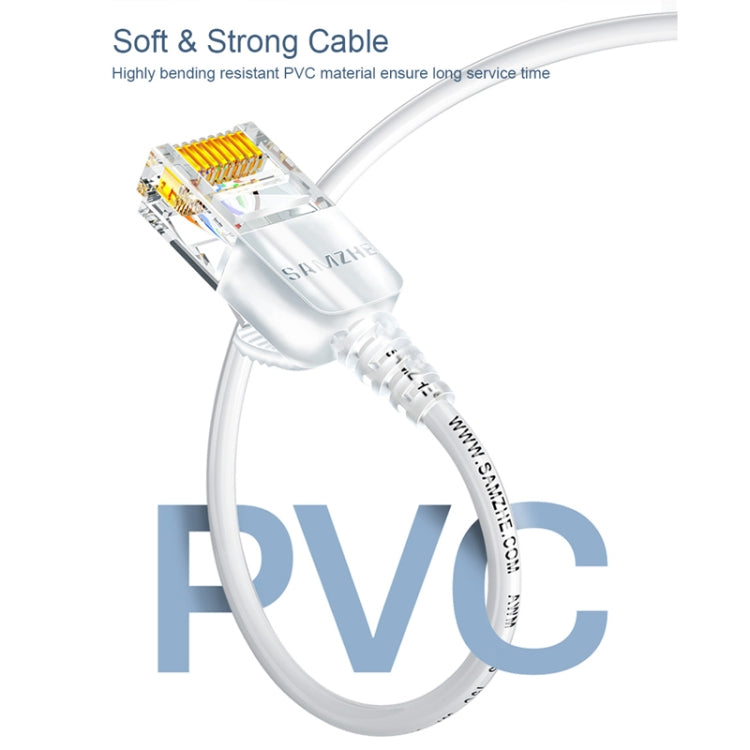 SAMZHE Cat6A Ethernet Cable UTP Network Patch Cable 15m(White)