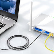 SAMZHE Cat6A Ethernet Cable UTP Network Patch Cable 10m(White)