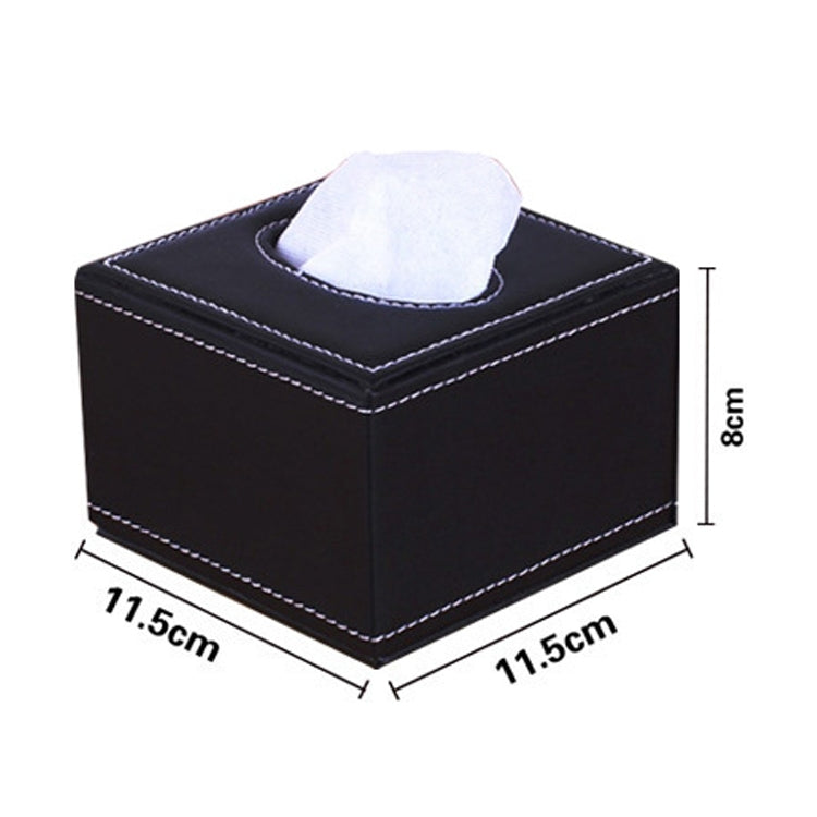 Sheepskin Hotel Restaurant Leather Square Paper Box Car Tissue Box - Tissue Boxes by PMC TechLife | Online Shopping South Africa | PMC TechLife | Buy Now Pay Later Mobicred