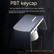 LANGTU LT104 Mechanical Keyboard Backlight Display Flexible DIY Keyboard, Style: Wired Single Mode Gold Axis (White)