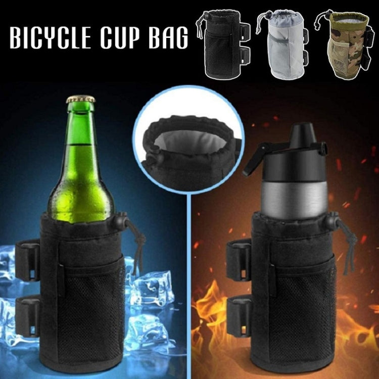 Bicycle Water Cup Holder Stroller Hanging Bottle Bag(Grey)