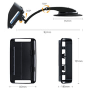 Car Suction Cup Dashboard Mobile Phone Holder with Sun Visor Folding Rotating Car Mount, Style: Joint Model