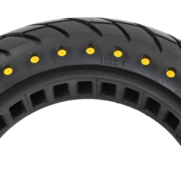 For Kugoo M4 Electric Scooter 10 Inch Inflatable Honeycomb Solid Run-flat Tire(36mm Slot Yellow)