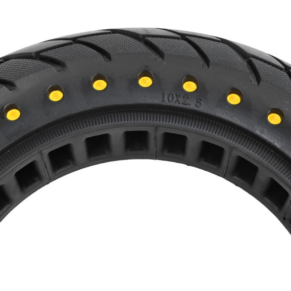 For Kugoo M4 Electric Scooter 10 Inch Inflatable Honeycomb Solid Run-flat Tire(36mm Slot Blue)