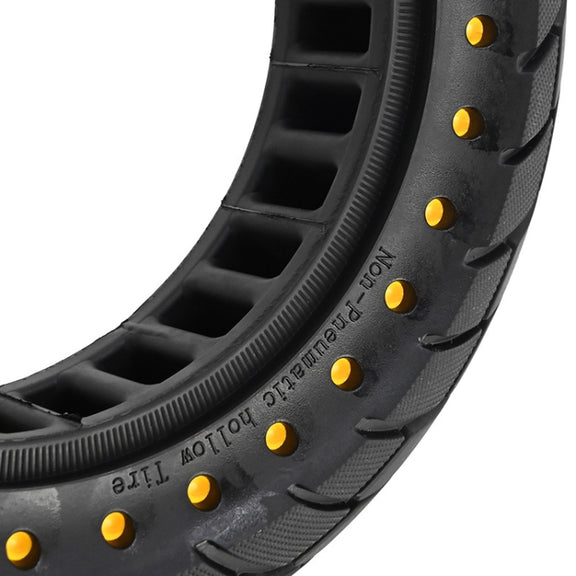For Kugoo M4 Electric Scooter 10 Inch Inflatable Honeycomb Solid Run-flat Tire(36mm Slot Yellow)