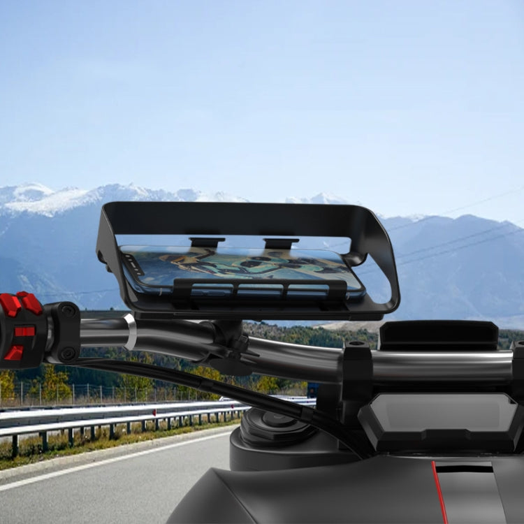 Rotatable Bicycle and Motorcycle Anti-shake Fixed Mobile Phone Holder with Sun Visor, Style: Classic Model - Holder by PMC TechLife | Online Shopping South Africa | PMC TechLife | Buy Now Pay Later Mobicred
