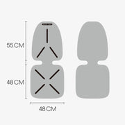 KEEP TOP Car Child Safety Seat Anti-Slip Thickened Anti-Wear Protective Pad(Black)