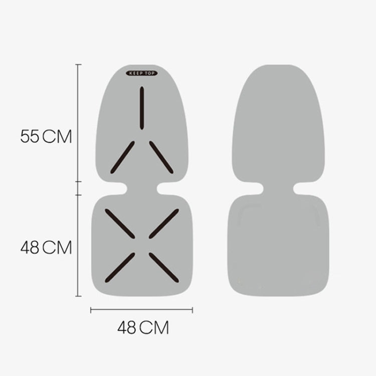 KEEP TOP Car Child Safety Seat Anti-Slip Thickened Anti-Wear Protective Pad(Black)