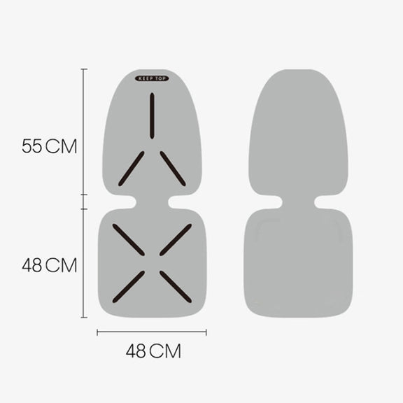 KEEP TOP Car Child Safety Seat Anti-Slip Thickened Anti-Wear Protective Pad(Gray)