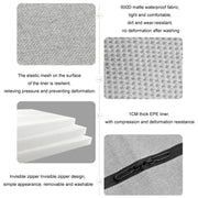 KEEP TOP Car Child Safety Seat Anti-Slip Thickened Anti-Wear Protective Pad(Black)