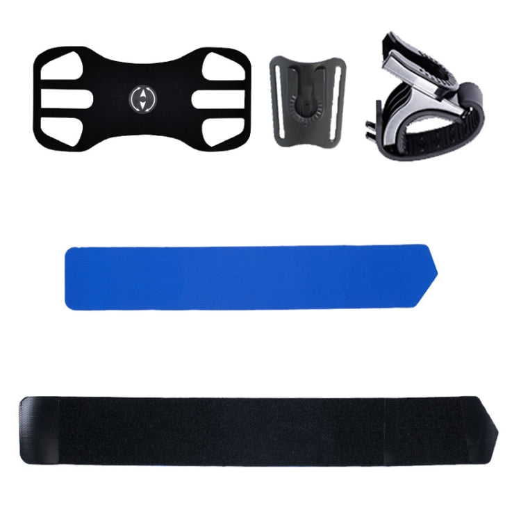 3 In 1 Four Jaws Detachable Swivel Arm Wrist Strap Bicycle Holder For 4.5-6.5 inch Phones(Blue) - Other by PMC Jewellery | Online Shopping South Africa | PMC Jewellery | Buy Now Pay Later Mobicred