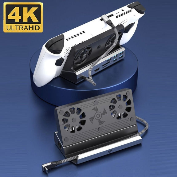 6 -in -1 For ASUS ROG Ally 100W PD Charging Game Console Stand Multifunctional USB 3.0 Docking Station