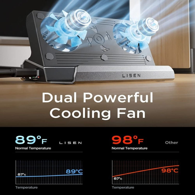 6 -in -1 For ASUS ROG Ally 100W PD Charging Game Console Stand Multifunctional USB 3.0 Docking Station - free shipping - PMC Jewellery - Order now!