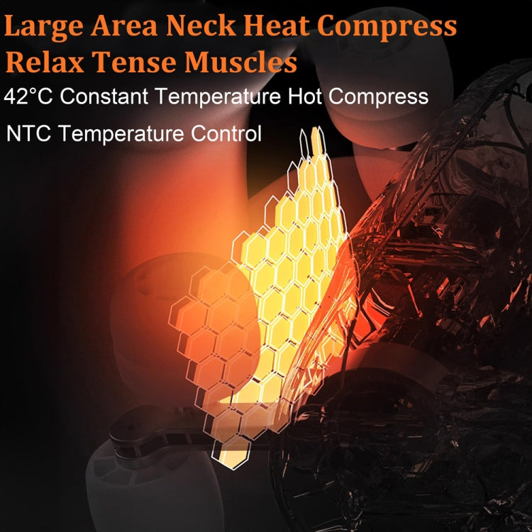 Electric Neck And Shoulder Massager Shiatsu Back Neck Massager With Heat(White) - Massage & Relaxation by PMC TechLife | Online Shopping South Africa | PMC TechLife | Buy Now Pay Later Mobicred