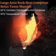Electric Neck And Shoulder Massager Shiatsu Back Neck Massager With Heat(White)